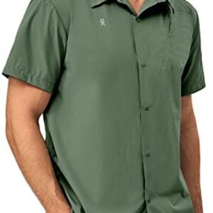 Little Donkey Andy Men's Lightweight Quick Dry Shirts for Hiking Travel Breathable UPF50 Relaxed Fit