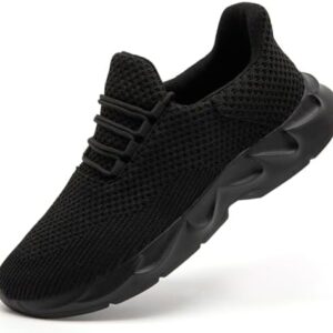 Mens Running Tennis Casual Walking Shoes Anti Slip Comfortable Lightweight Breathable Fashion Sneakers Non Slip Workout Gym Shoes for Running