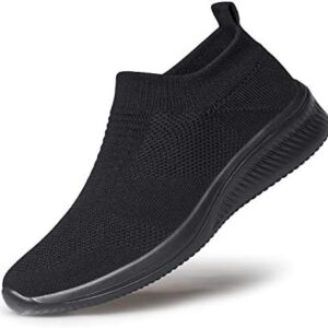 Vidbiv Men Slip on Casual Trainers Walking Shoes - Breathable Slip-on Lightweight Comfortable Tennis Mesh Sneaker