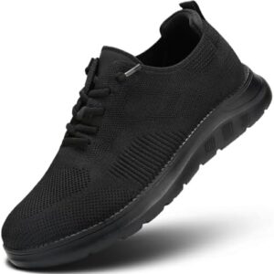 Mens Oxfords Casual Fashion Slip on Shoes Dress Business Sneakers Mesh Work Comfortable Lightweight Soft Sole
