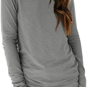 AUTOMET Spring Tops Womens Long Sleeve Shirts Workout Plus Size Tees Fall Outfits Clothes 2025