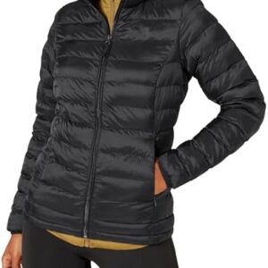 Amazon Essentials Women's Lightweight Long-Sleeve Water-Resistant Packable Puffer Jacket (Available in Plus Size)