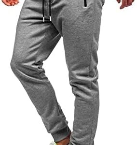 BUXKR Mens Casual Joggers Sweatpants for Jogging,Running or Athletic Activities