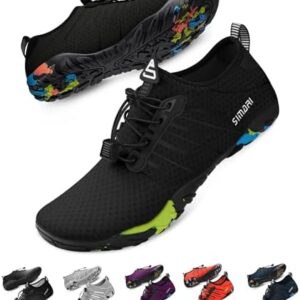 SIMARI Water Shoes for Women Men - Barefoot Quick-Dry Aqua Socks | Lightweight Swim Shoes for Surfing, Swimming, Beach Sports, Kayaking, Diving | Non-Slip Design