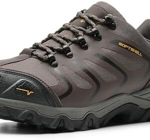 NORTIV 8 Men's Low Top Waterproof Hiking Shoes Trekking Trails Outdoor Work Shoes