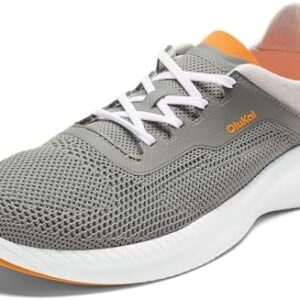 OLUKAI Island Hopper Men's Sneakers, Travel Ready & Versatile Athletic Shoes, Soft & Breathable Knit Fabric, Drop-in Heel Design