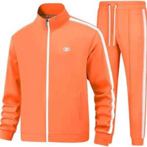 Men's Tracksuits Set Long Sleeve Causal Full Zip Running Sports Sweatsuit for Men 2 Piece Outfits