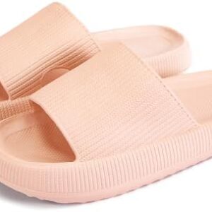 rosyclo Cloud Slippers for Women and Men, Pillow House Slippers Shower Shoes Indoor Slides Bathroom Sandals, Ultimate Comfort, Lightweight, Thick Sole, Non-Slip, Easy to Clean