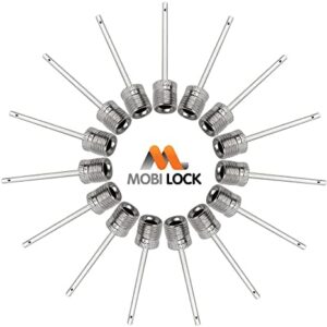 Mobi Lock Ball Pump Inflation Needle - Stainless Steel Air Pump Needles - Ideal for Blowing Up Football, Basketball, Volleyball, and All Other Sports Balls