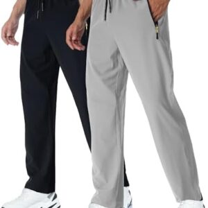 Rapoo Mens Lightweight Hiking Pants Quick Dry Stretch Joggers for Running Workout Casual
