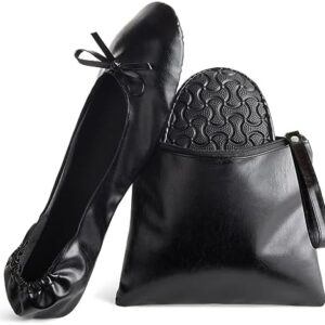 Foldable Ballet Flats - Women's Portable Ballerina Roll up Shoes