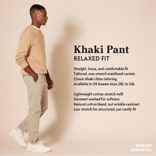 Amazon Essentials Men's Classic-Fit Casual Stretch Chino Pant - Image 2