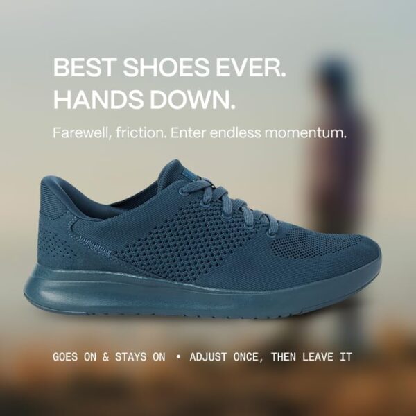 Kizik Shoes: Lima Comfortable Breathable Knit Slip On Sneakers, Convenient Hands Free Shoes | Walking for Men, Women and Elderly | Stylish for Everyday and Travel - Regular Width - Image 2
