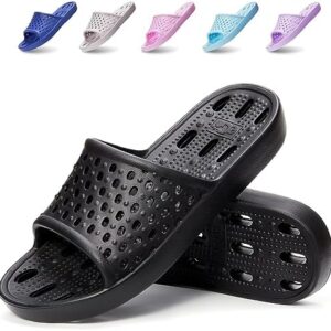 Xomiboe Shower Shoes Quick Drying Non-Slip Comfortable Men Women House Slippers