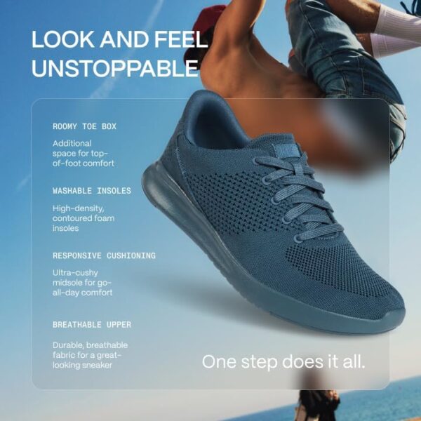 Kizik Shoes: Lima Comfortable Breathable Knit Slip On Sneakers, Convenient Hands Free Shoes | Walking for Men, Women and Elderly | Stylish for Everyday and Travel - Regular Width - Image 3