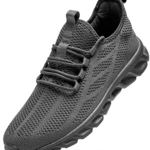 WCIDFY Mens Running Shoes Mesh Breathable Tennis Shoes Lightweight Walking Sneakers Comfortable for Gym