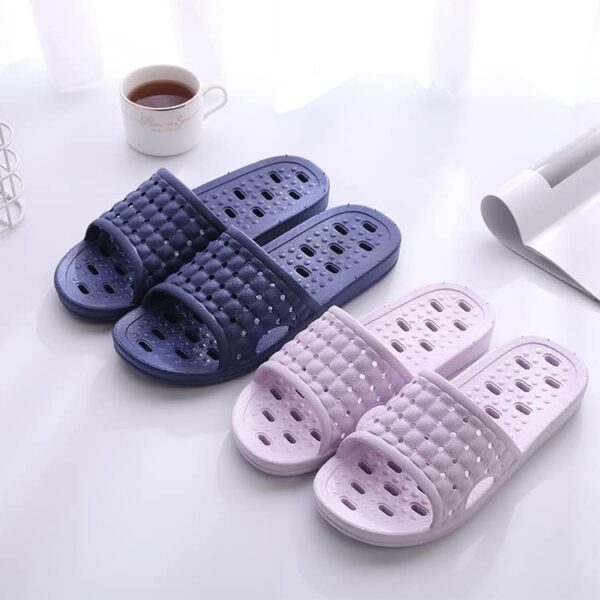 Quick Drying Shower Slippers for Women Men, Non Slip Lightweight Open-toe Travel-friendly Breathable Shoes Slide Slippers for Bathroom,Indoor,Outdoor - Image 5