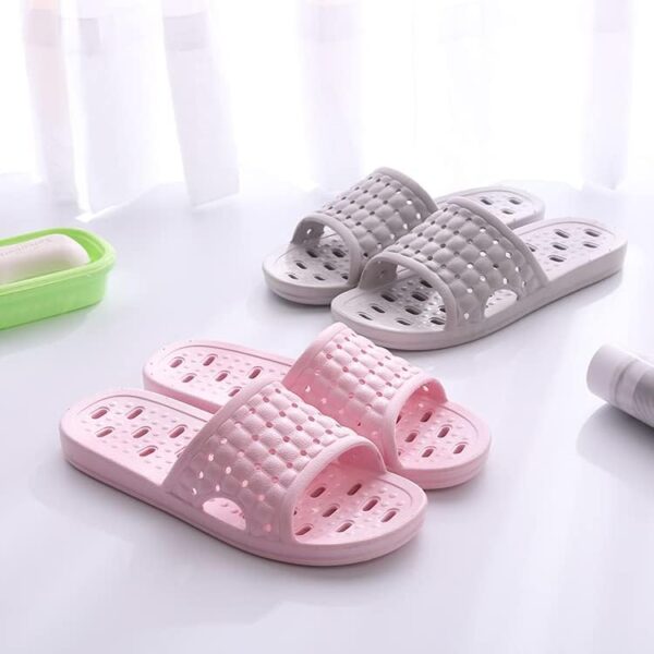 Quick Drying Shower Slippers for Women Men, Non Slip Lightweight Open-toe Travel-friendly Breathable Shoes Slide Slippers for Bathroom,Indoor,Outdoor - Image 3