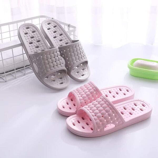 Quick Drying Shower Slippers for Women Men, Non Slip Lightweight Open-toe Travel-friendly Breathable Shoes Slide Slippers for Bathroom,Indoor,Outdoor - Image 4