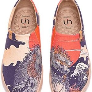 UIN Men's Art Design Travel Shoes Slip On Casual Loafers Stylish Lightweight Comfort Fashion Sneaker