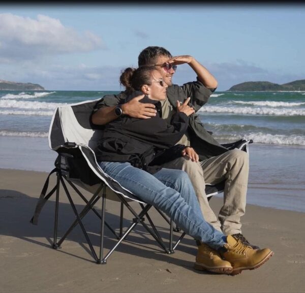 KingCamp Double Camping Chair XL Oversized for Adults, Folding Camping Loveseat for Outdoor Lawn Beach, 2 Person Portable Padded Camping Chair Heavy Duty - Image 2