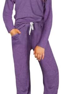 Girls Summer Outfits Cute T-Shirt and Shorts Set with Side Pockets
