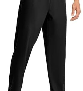 TBMPOY Mens Hiking Pants Lightweight Quick Dry 3 Pockets Travel Fishing Water-Resistant Athletic Workout Sweatpants