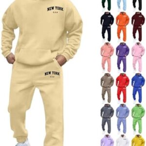 Men's Tracksuit 2 Piece Hoodies Casual Jogging Gym Sweat Suits for Men Jogging Sweatshirts Athletic Sweatsuits Sets