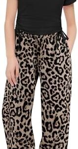 Arshiner Girls Clothing Sets Short Sleeve Ruched Drawstring Crewneck Tops and Wide Leg Pants with Pockets Casual Pant Sets